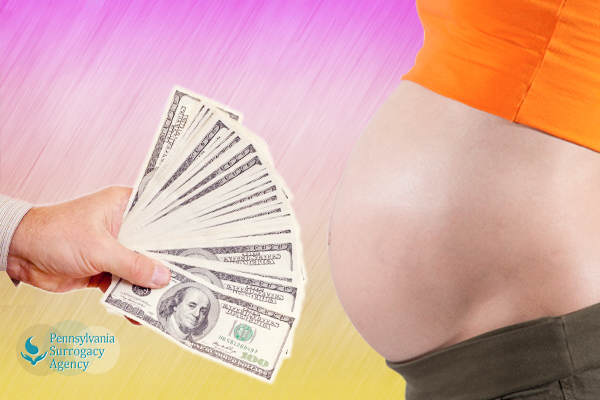 how much does a surrogate mother get paid
